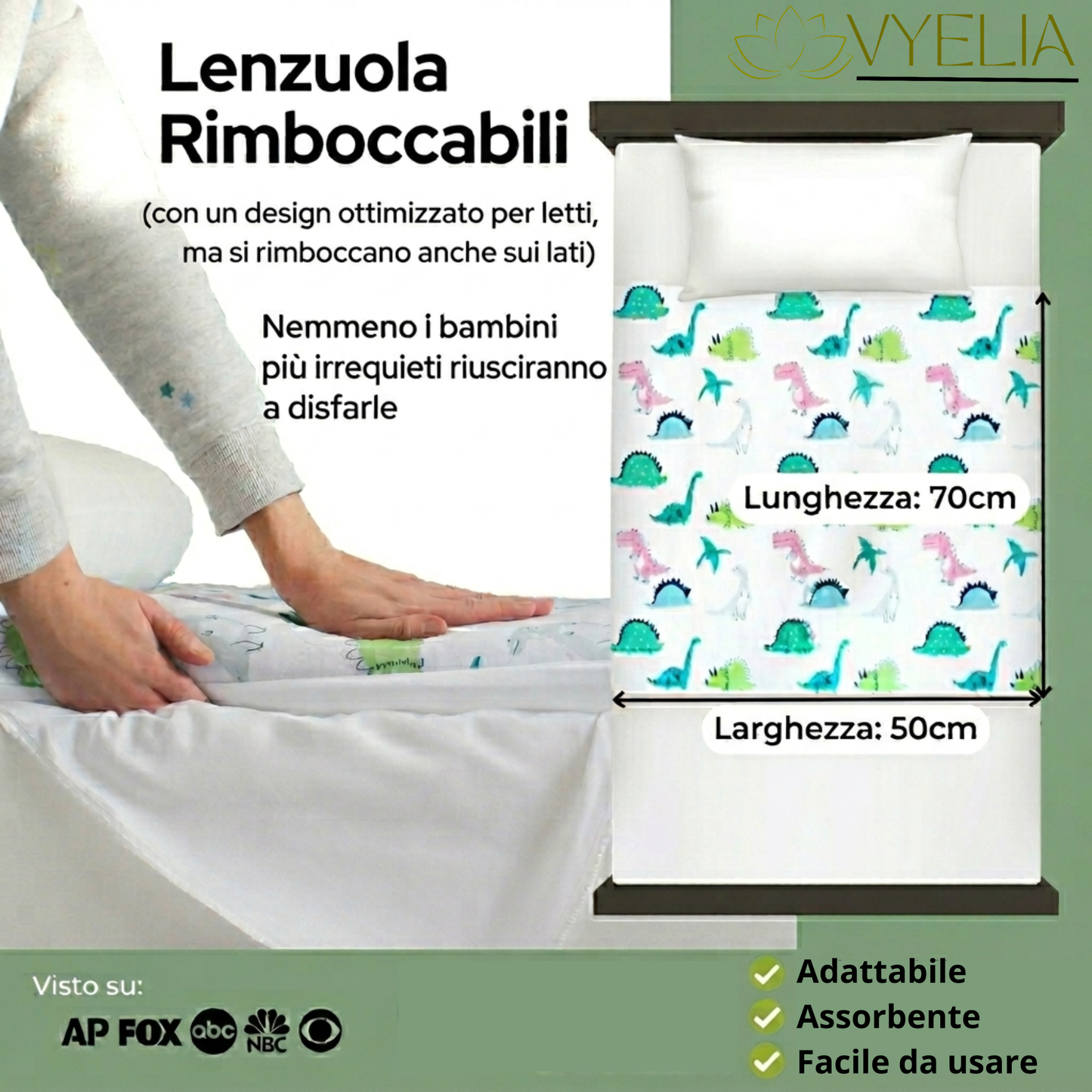 Pisolino® - Coprimaterasso impermeabile per bambini